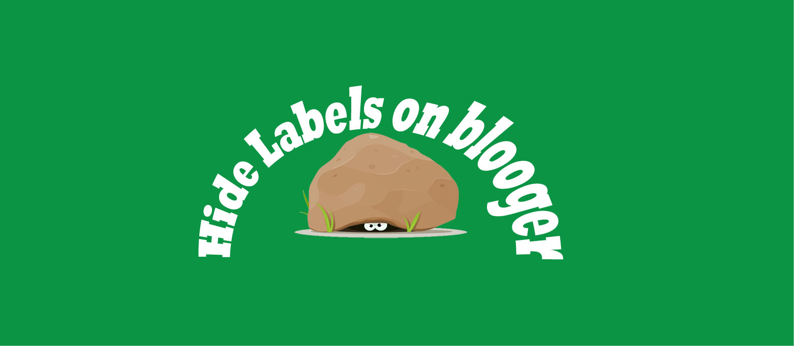 Hide labels on blogger: Akeentech blog.