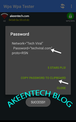 Successful way to hack wifi network password
