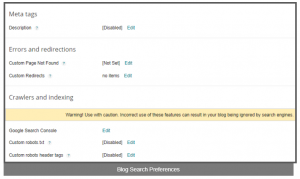 Blog Search Preferences